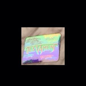 Rockcards Rock Cards Hologram Testament Band Sticker